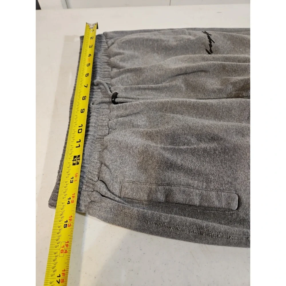 YoungLA Jogger Pants Mens L Gray Fleece Sweatpants Athletic Lounge Casual(1797